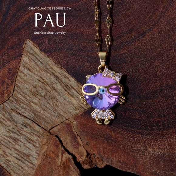 Pau Necklace with Girl Pendant - Picture 2 of 2